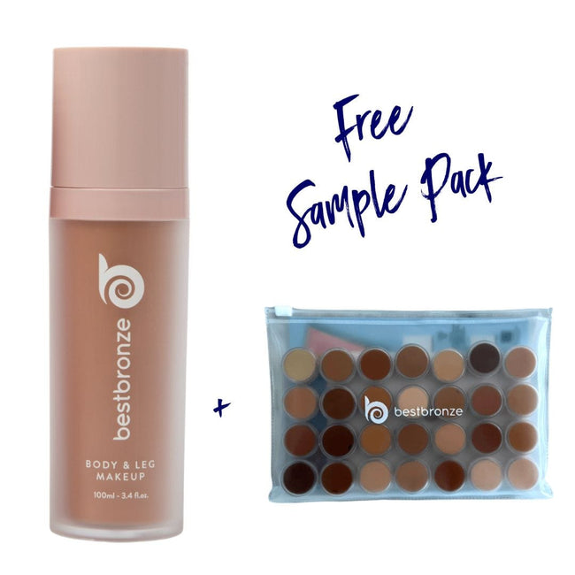 Bombshell Body & Leg Makeup + Pacote de Amostra Grátis
