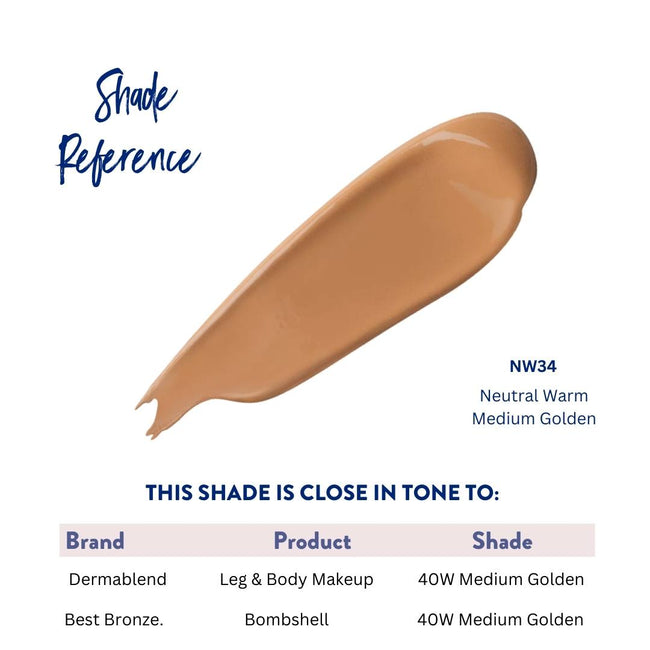 BOMBSHELL BODY & LEG MAKEUP - 3,4 FL.OZ + MIX PARA MAGIC GLOW 1 FL.OZ