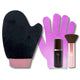 Set de viaje bronceado y listo