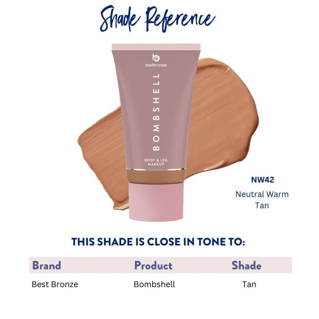 Bombshell Maquillaje para cuerpo y piernas - 100ml | 3.4 onzas líquidas