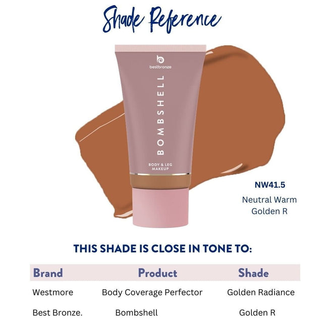 Bombshell Maquillaje para cuerpo y piernas - 100ml | 3.4 onzas líquidas