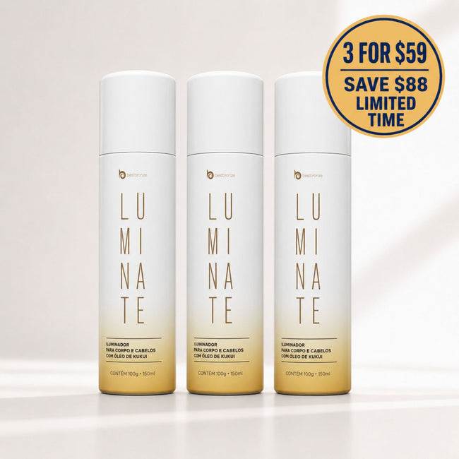 3x LUMINATE - Body & Hair Shimmer Spray