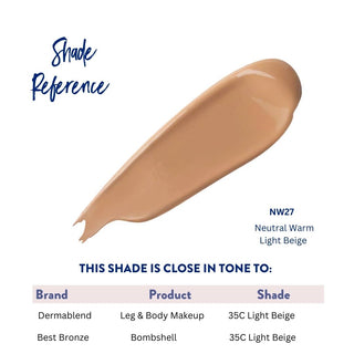 Best Bronze Body Makeup Bombshell Body & Leg Makeup + Free Sample Pack