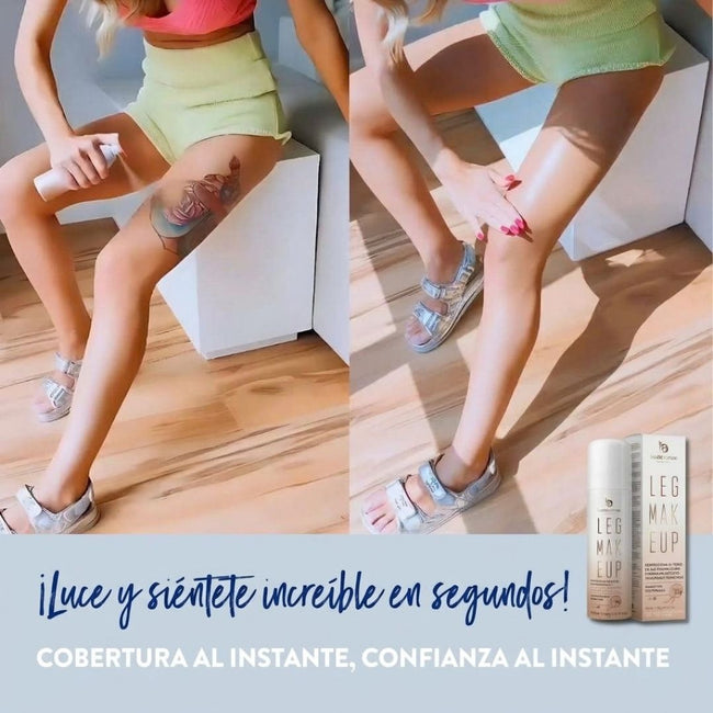 Maquillaje corporal Leg Makeup Best Bronze – cobertura al instante en segundos