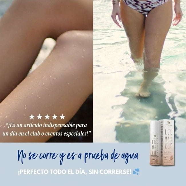 Leg Makeup no se transfiere y es a prueba de agua – piernas en el agua