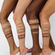 Tonos Claro, Medio y Oscuro de Leg Makeup en cuatro tonos de piel