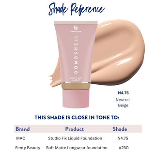 Best Bronze Body Makeup Bombshell Body & Leg Makeup - 100ml | 3.4 fl.oz