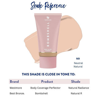 Best Bronze Body Makeup Bombshell Body & Leg Makeup - 100ml | 3.4 fl.oz