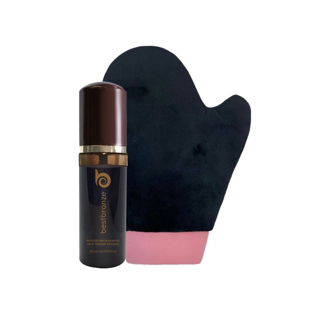 Tinted Vegan Self-Tanning Mousse 150ml + 1 MITT Bundle